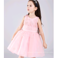 baby dresses 2016 hot selling chiffon pink casual girls dress boutique